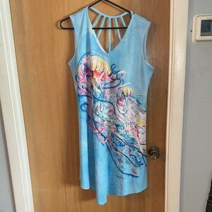 Art & Sol x Amber Moran Jellyfish Dress Cover-up Caged Neckline M